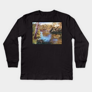 'Beside the Goulburn - Trawool' Kids Long Sleeve T-Shirt